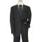 Giorgio Cosani Black Shadow Pinstripes Super 140's Cashmere Wool Suit 958